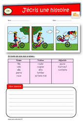 Images séquentielles - Exercices - Production d’écrit : 4ème Harmos - PDF à imprimer