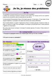 Multiplication, euros - Je lis et je résous des problèmes : 7ème Harmos - PDF à imprimer