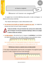 Je mesure un segment - Cours, Leçon : 4ème Harmos - PDF gratuit à imprimer