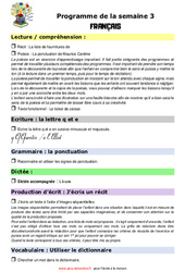 Semaine 3 - école à la maison IEF - Fiches  : 5ème Harmos