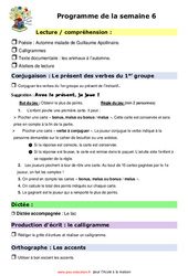 Semaine 6 - école à la maison IEF - Fiches  : 6ème Harmos