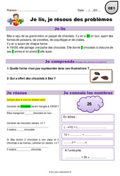 Addition et soustraction - Je lis et je résous des problèmes : 4ème Harmos - PDF à imprimer