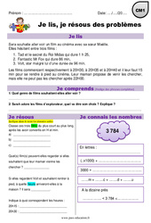 Addition, distance et temps - Je lis et je résous des problèmes : 6ème Harmos - PDF à imprimer