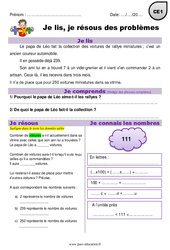 Addition et la soustraction - Je lis et je résous des problèmes : 4ème Harmos - PDF à imprimer