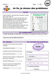 Addition, multiplication, euros - Je lis et je résous des problèmes : 7ème Harmos - PDF à imprimer