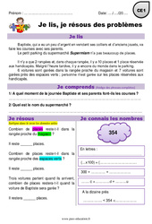 Addition, multiplication, soustraction - Je lis et je résous des problèmes : 4ème Harmos - PDF à imprimer