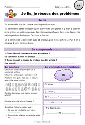 Soustraction et addition - Je lis et je résous des problèmes : 3eme Harmos - PDF à imprimer