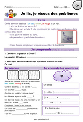 Addition, multiplication, soustraction - Problèmes mathématiques en autonomie : 3eme Harmos - PDF à imprimer