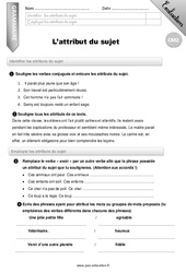 Attribut - Examen Evaluation - Bilan : 7ème Harmos - PDF à imprimer