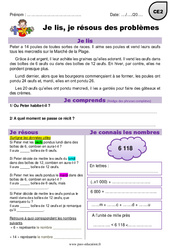 Addition, multiplication et partage - Problèmes mathématiques en autonomie : 5ème Harmos - PDF à imprimer