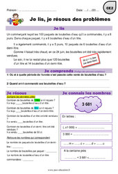 Volume, addition et multiplication - Problèmes mathématiques en autonomie : 5ème Harmos - PDF à imprimer