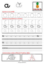 Fichier d'écriture - Apprendre à écrire : 2ème Harmos - PDF à imprimer