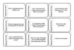 Jogging d'écriture - Billets rituels : 6ème Harmos - PDF à imprimer