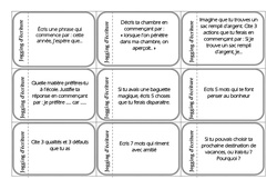 Jogging d'écriture - Billets rituels : 7ème Harmos - PDF à imprimer