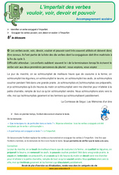 L'imparfait des verbes vouloir, voir, devoir et pouvoir - Soutien scolaire - Aide aux devoirs : 6ème Harmos - PDF à imprimer