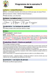 IEF Instruction En Famille, École à la maison pour la Semaine 9 - école à la maison IEF - Fiches  : 5ème Harmos