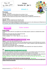 IEF Instruction En Famille, École à la maison pour la Semaine 14 - école à la maison IEF - Fiches  : 3eme Harmos