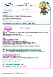IEF Instruction En Famille, École à la maison pour la Semaine 18 - école à la maison IEF - Fiches  : 3eme Harmos